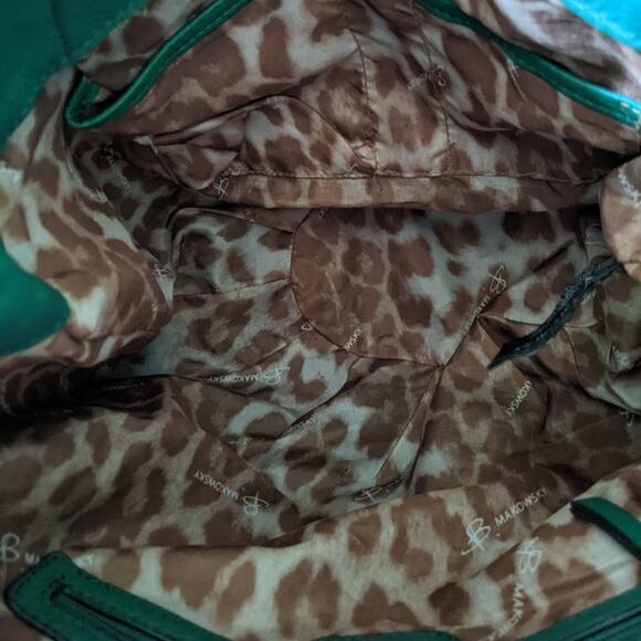 B. Makowsky Green Suede Hobo Shoulder Bag - Picture 11 of 11